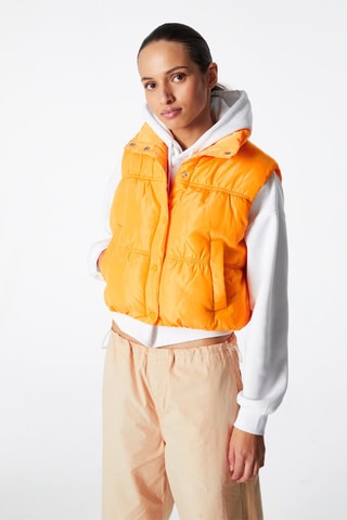 Doudoune sans manches Moutarde