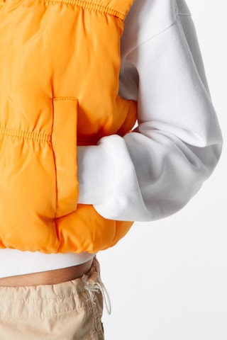 Doudoune sans manches Moutarde