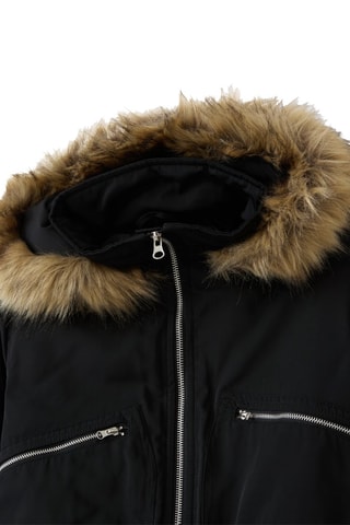 Doudoune à capuche - Noir