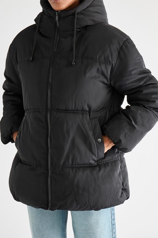 Doudoune à capuche - Noir