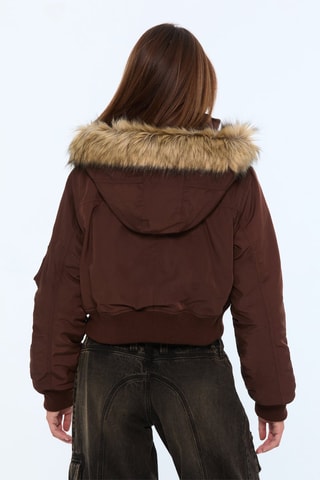 Doudoune à capuche - Marron