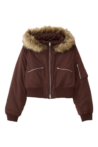 Doudoune à capuche - Marron