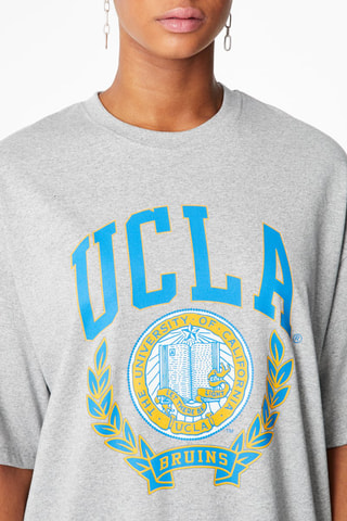 T-shirt oversize Gris clair chiné