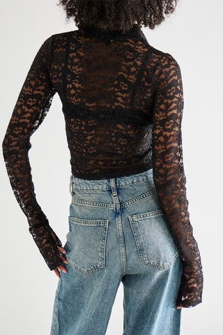 Gilet en dentelle - Noir