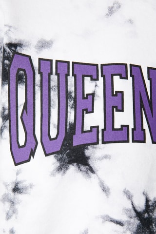 Sweat court tie and dye Noir et blanc