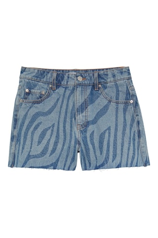 Short en jean Bleu