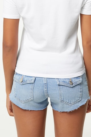 Short en jean Bleu clair