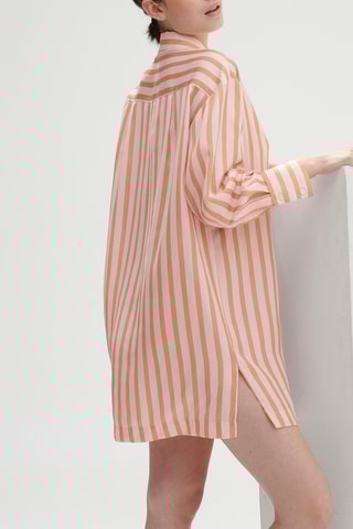 Chemise de nuit Caprice - Blanc et orange