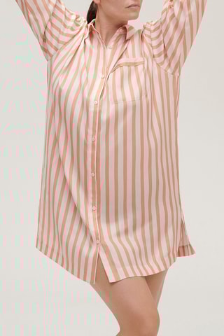 Chemise de nuit Caprice - Blanc et orange