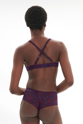 Soutien-gorge en dentelle Festive - Violet