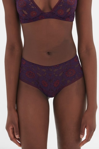 Shorty en dentelle Festive - Violet