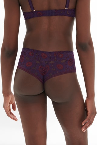 Shorty en dentelle Festive - Violet