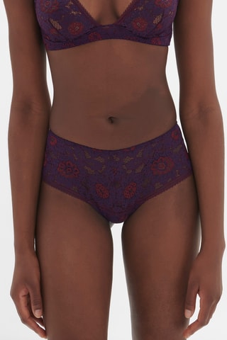 Shorty en dentelle Festive - Violet