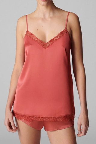 Caraco de nuit Satin - Rose