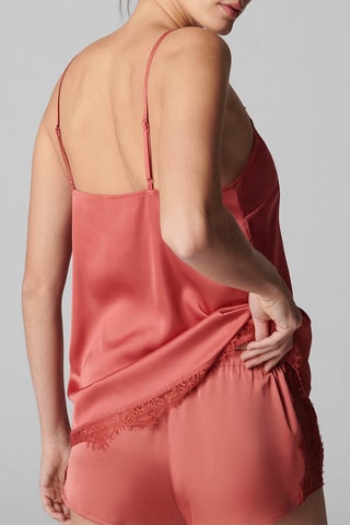 Caraco de nuit Satin - Rose