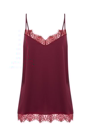 Caraco de nuit Satin - Rouge