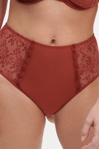 Culotte taille haute Singulière brique - Rouge