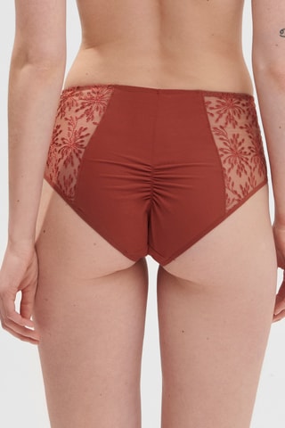 Culotte taille haute Singulière brique - Rouge