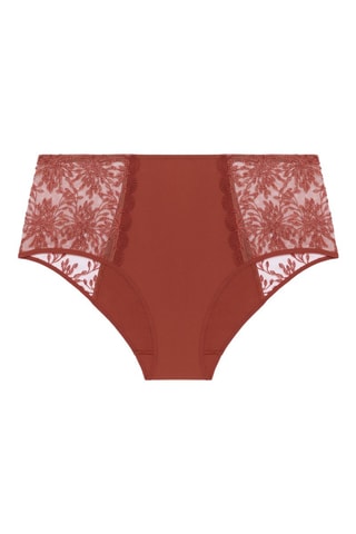 Culotte taille haute Singulière brique - Rouge