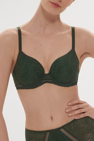 Soutien-gorge à armatures Comete - Vert foncé