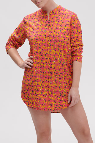 Chemise de nuit Songe - Jaune et rose