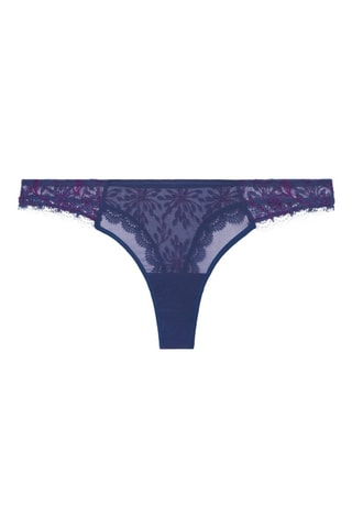Tanga Singulière brique - Bleu