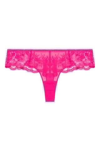 Tanga en dentelle Intrigue - Rose