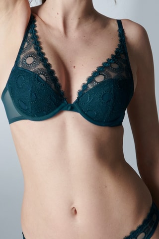 Soutien-gorge push-up Utopia anglais - Vert