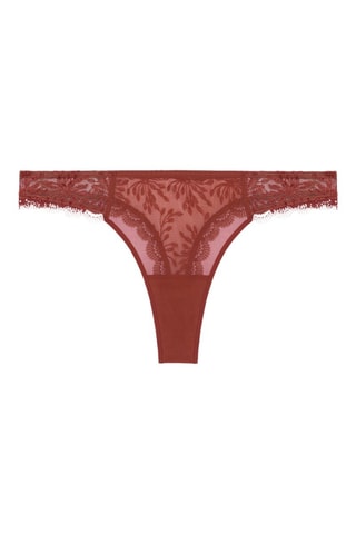 Tanga Singulière brique - Rouge