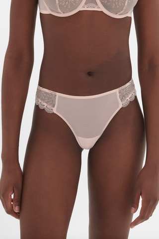 Tanga Singulière brique - Rose