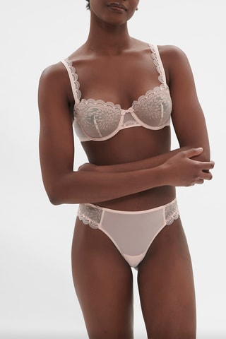 Tanga Singulière brique - Rose