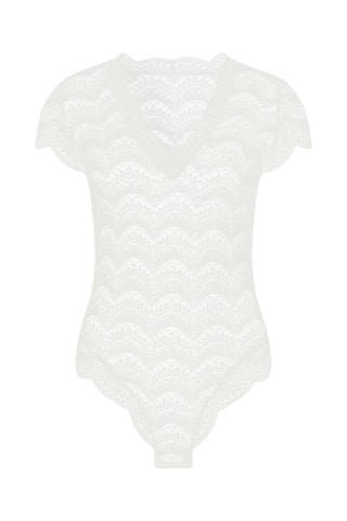 Body en dentelle Karma - Blanc