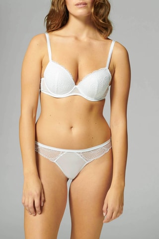 Soutien-gorge push-up Reflet - Blanc