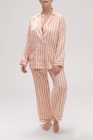 Veste de pyjama Caprice - Blanc et orange