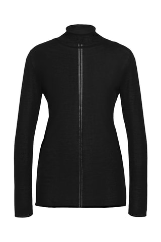 Top en laine Light Knit - Noir