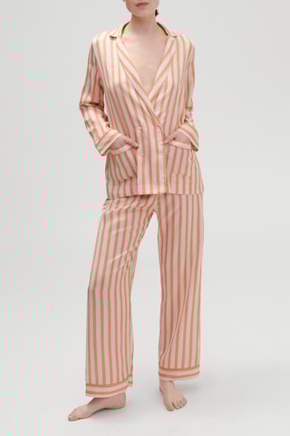 Pantalon de pyjama Caprice - Blanc et orange