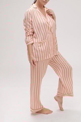 Pantalon de pyjama Caprice - Blanc et orange