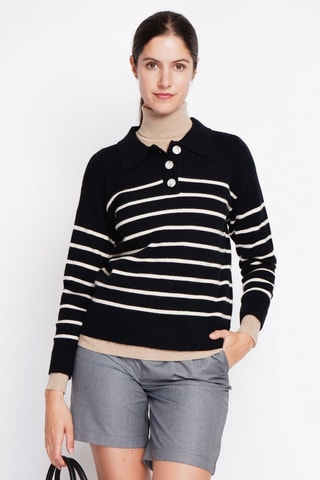 Camisola oversized - Preto