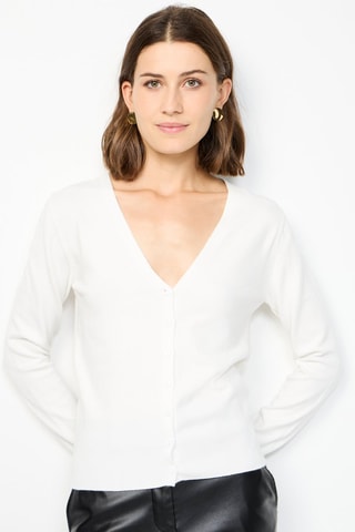 Kasjmier Vest  - Wit