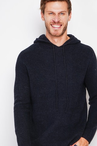 Camisola com capuz - Preto