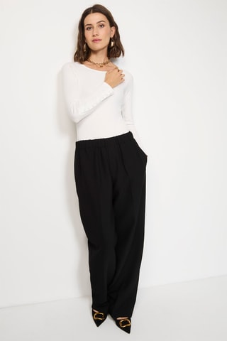 Zijden Bodysuit  - Wit