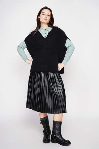 Camisola oversized - Preto