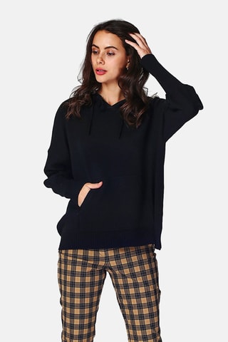 Camisola com capuz - Preto