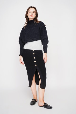 Camisola curta - Preto