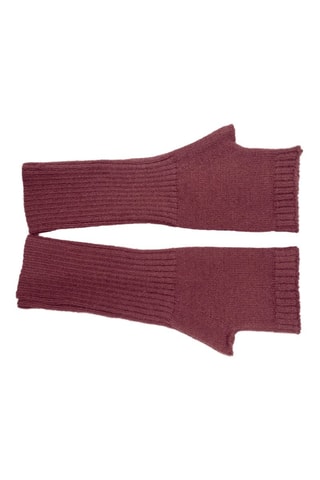 Vingerloze Handschoenen Lichtblauw - Rood