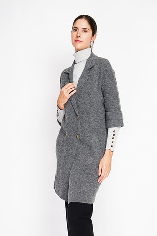 Sobretudo oversized - Cinzento