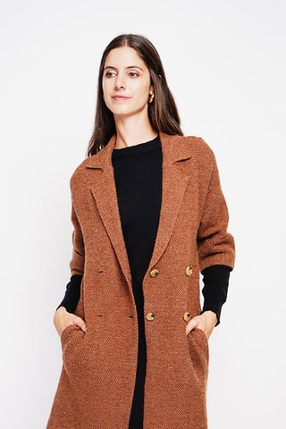 Sobretudo oversized - Castanho