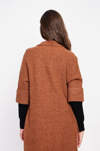 Sobretudo oversized - Castanho