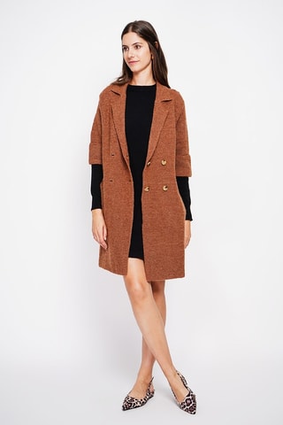 Sobretudo oversized - Castanho