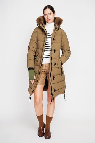 Blusão com capuz - Castanho